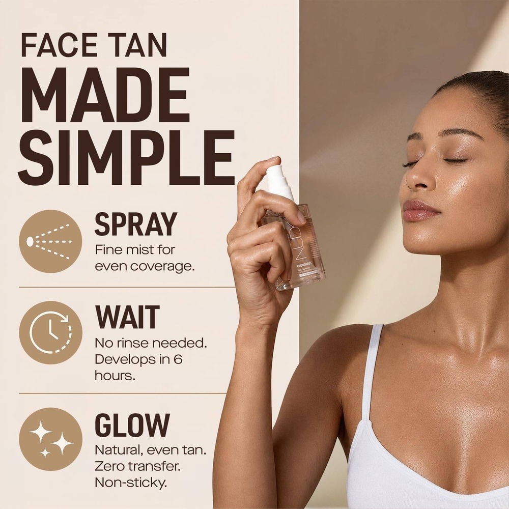 NUDA Cloudmist Face Tan Water Medium to Dark